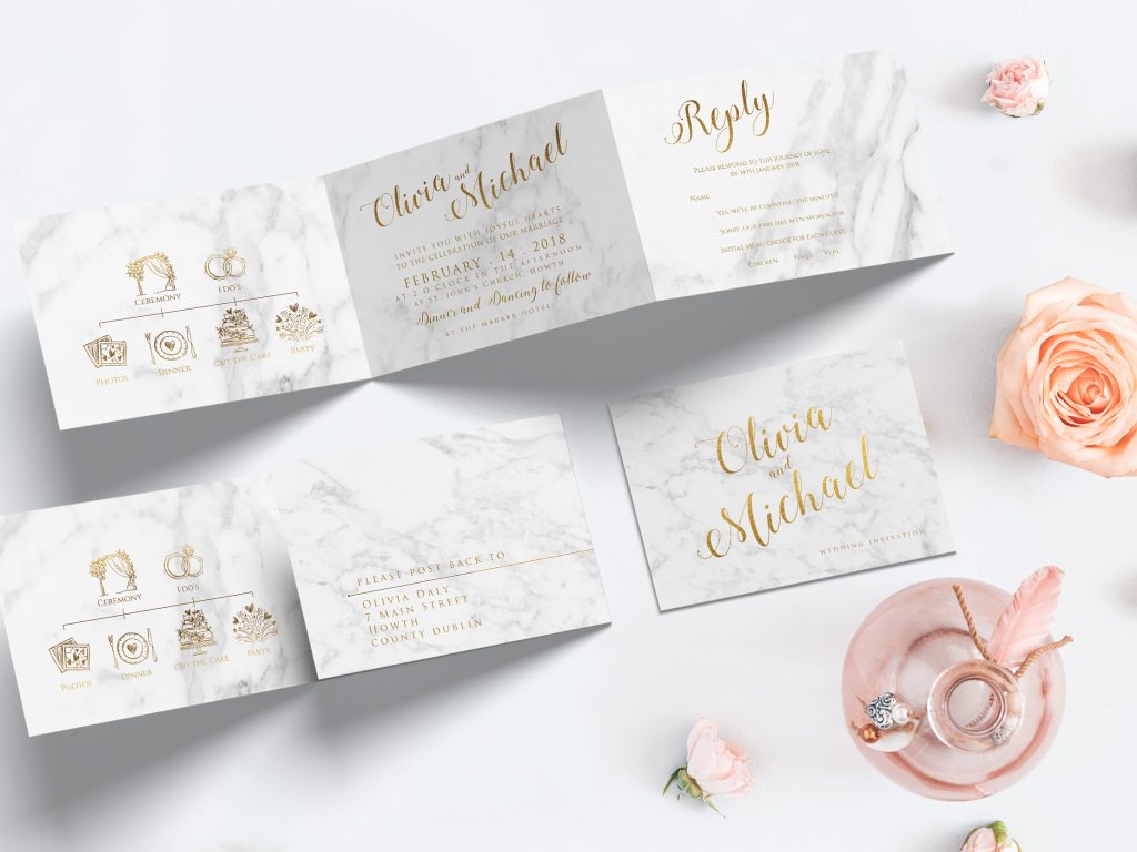 Trifold Wedding Invitation